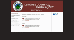 Desktop Screenshot of electionlenawee.com