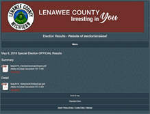 Tablet Screenshot of electionlenawee.com